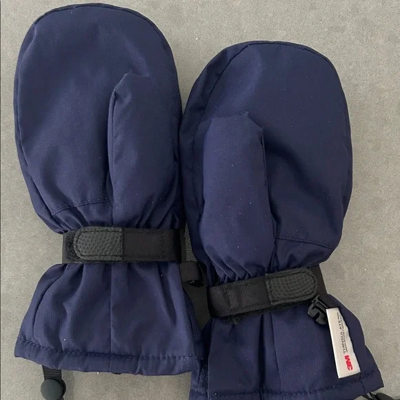 L.L. Bean Dark Blue Toddler Insulated Snow Mittens - Picture 3 of 5